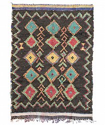 Marokkanischer Berber Teppich Boucherouite 220 x 155 cm