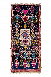 Marokkanische Berber Teppich Boucherouite 305 x 135 cm
