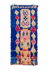 Marokkanischer Berber Teppich Boucherouite 235 x 100 cm