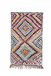 Marokkanischer Berber Teppich Boucherouite 215 x 120 cm