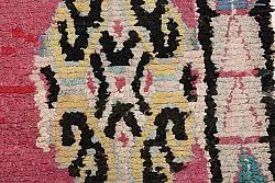 Marokkanische Berber Teppich Boucherouite 240 x 105 cm