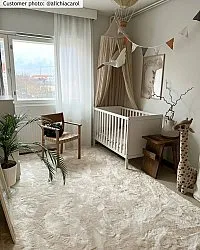 Hochflorteppiche - Aranga Super Soft Fur (beige)
