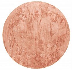Runde Teppiche - Aranga Super Soft Fur (rosa)