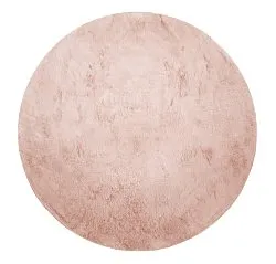 Runde Teppiche - Aranga Super Soft Fur (rosa)