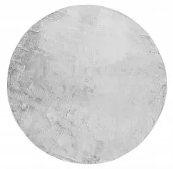 Runde Teppiche - Aranga Super Soft Fur (grau)