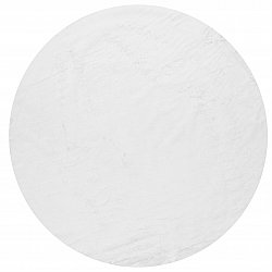 Runde Teppiche - Aranga Super Soft Fur (weiß)