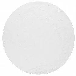 Runde Teppiche - Aranga Super Soft Fur (weiß)