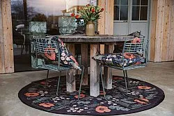 Rund Teppich - Poppy (schwarz)