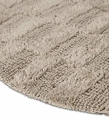 Runder badezimmerteppich - Bevin (beige)