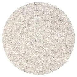 Runder badezimmerteppich - Bevin (cremefarben)