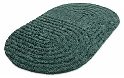 Ovaler badezimmerteppich - Embla (dunkelgrün)