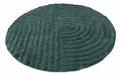 Runder badezimmerteppich - Embla (dunkelgrün)