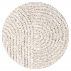 Runder badezimmerteppich - Embla (cremefarben)