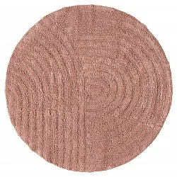Runder badezimmerteppich - Embla (rosa)
