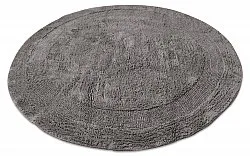 Runder badezimmerteppich - Nila (dunkelgrau)