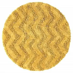 Runder badezimmerteppich - Tressa (gelb)