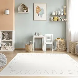 Kinderteppich - Alphabetic Border (weiß)