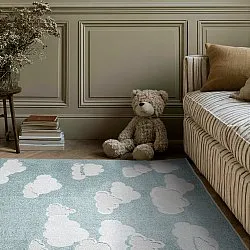 Kinderteppich - Cloudy Sky (blau)