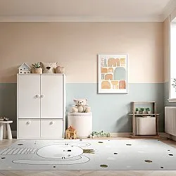 Kinderteppich - Rabbit Crown (grau)