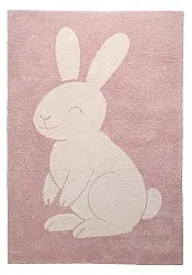 Kinderteppich - Soft Bunny (rosa/creme)