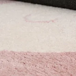 Kinderteppich - Soft Bunny (rosa/creme)