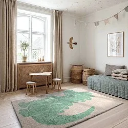 Kinderteppich - Soft Crocodile (creme/grün)