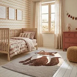 Kinderteppich - Soft Fox (creme/braun)