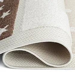 Kinderteppich - Star Grid (creme/braun)