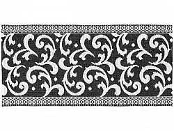Kunststoffteppiche - Der Horred-Teppich Barock (schwarz)
