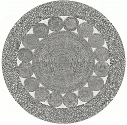 Rund Teppich - Bellezza (grau)