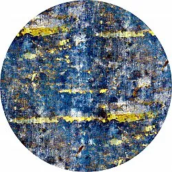 Rund Teppich - Estella (blau)