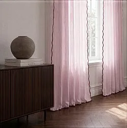 2er-Pack Gardinen - Baumwollgardine Yrsa (rosa)