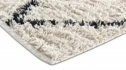 Hochflorteppiche - Alcott Natural Cotton Shaggy (schwarz/weiß)