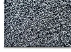 Hochflorteppiche - Kendra Natural Cotton Shaggy (grau/schwarz)