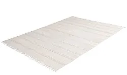 Baumwollteppich - Lilje (hell beige)