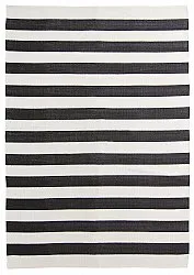 Baumwollteppich - Nilo (schwarz/weiß)