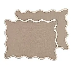 Platzset 2er-Pack - Yrsa (dunkelbeige)
