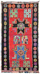 Marokkanischer Berber Teppich Boucherouite 275 x 145 cm