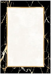 Wilton-Teppich - Cerasia (schwarz/weiß/gold)