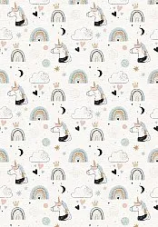 Kinderteppich - Unicorn Rainbow (rosa)