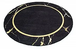 Rund Teppich - Cerasia (schwarz/gold)