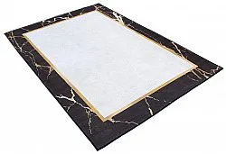 Wilton-Teppich - Cerasia (schwarz/weiß/gold)