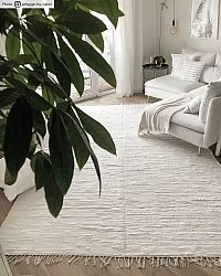 Flickenteppich - Silje (weiß)