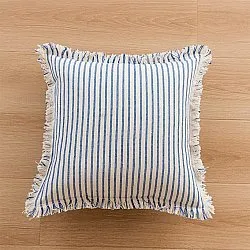 Kissenbezug - Fringed (blau)