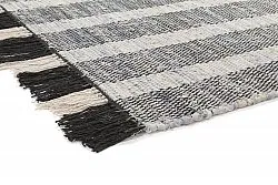 Denim-Teppich - Ally (schwarz/cremeweiß)
