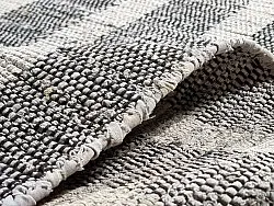 Denim-Teppich - Ally (schwarz/cremeweiß)