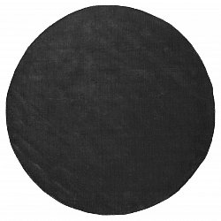 Alfombras redondeadas - Recycled PET with viscose look (negro)