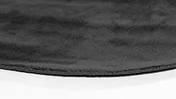 Rund Teppich - Recycled PET with viscose look (schwarz)