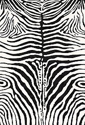 Alfombra Wilton - Zebra (blanco/negro)