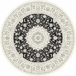 Rund Teppich - Arabella (schwarz)